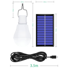 Load image into Gallery viewer, LED Solar Bulb USB Portable Outdoor Emergency Light Bulb Camping Lighting