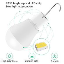 Load image into Gallery viewer, LED Solar Bulb USB Portable Outdoor Emergency Light Bulb Camping Lighting