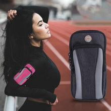 Load image into Gallery viewer, Oxford Cloth Waterproof Sports Running Fitness Wrist Arm Band for Smartphones 6 inch