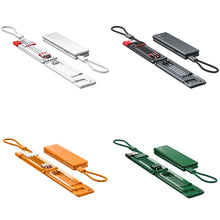 Load image into Gallery viewer, Oatsbasf 03083 Portable Multi-Function Micro USB + USB-C / Type-C + 8 Pin 3 in 1 Charging Cable, White, Gray, Orange, Green