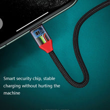 Load image into Gallery viewer, Oatsbasf 03083 Portable Multi-Function Micro USB + USB-C / Type-C + 8 Pin 3 in 1 Charging Cable, White, Gray, Orange, Green