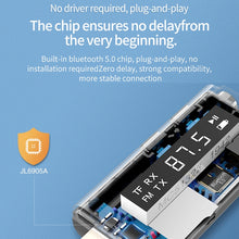 Load image into Gallery viewer, USB Car Bluetooth 5.0 Adapter Receiver FM + AUX Audio Dual Output Stereo Transmitter