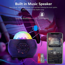 Load image into Gallery viewer, DQ-M3 LED Rotating Starry Sky Light Bluetooth Music Planets Ocean Projector Support TF Card,Style:, USB + Bluetooth, Battery + Bluetooth