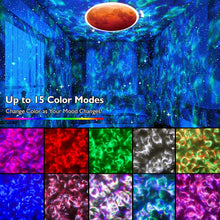 Load image into Gallery viewer, DQ-M3 LED Rotating Starry Sky Light Bluetooth Music Planets Ocean Projector Support TF Card,Style:, USB + Bluetooth, Battery + Bluetooth