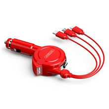 Load image into Gallery viewer, Oatsbasf 3 in 1 Multifunctional Car Charger Data Cable, 1M（Black）, 1M（Red）, 1.5M（Black）, 1.5M（Red）