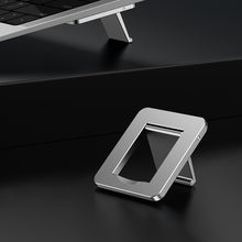 Load image into Gallery viewer, Oatsbasf 03321 Notebook Computer Invisible Height Increase Bracket Desktop Folding Storage Radiator, Gray, Silver