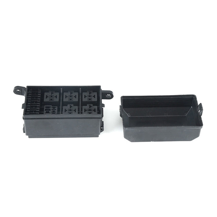 Car Modified 6-Way Insurance Box Total Control Plastic Shell Junction Box, 6-Way Insurance Box