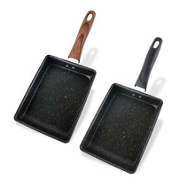 Load image into Gallery viewer, JBY-6658 Small Frying Pan Tamagoyaki Pan Maifanshi Non-Stick Frying Pan Square Omelette Pan,Size:, Small (Imitation Wood Grain Handle), Large(Imitation Wood Grain Handle), Small (Bakelite Handle)