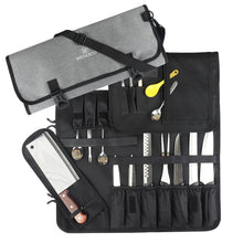 Load image into Gallery viewer, WESSLECO Chef Knife Tool Storage Bag Oxford Cloth Knife Bag, WESSLECO Gray