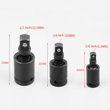 Load image into Gallery viewer, Windurate Universal Joint Connector Electric Wrench Sleeve Joint Electrical Steering Head, Specification : 1/4 inch, 1/4 inch, 1/2 inch, 3/8 inch