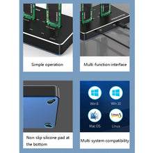 Load image into Gallery viewer, M.2 Double Disk Mobile Hard Disk Base SATA / NVME Solid State Hard Disk Box, M.2 SATA (Gray + Blue), M.2 NVME (Black + Red)