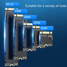 Load image into Gallery viewer, M.2 NGFF / NVME Solid State Drive Bottom USB3.1 Notebook External SSD Mobile Hard Disk Socket, Style:, SD01 (M.2 SATA Protocol), SD02 (M.2 NVME Protocol)