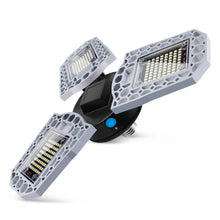 Load image into Gallery viewer, LED Industrial Mining Light Waterproof Light Sensor Folding Tri-Leaf Garage Lamp, 60W, 80W, 100W