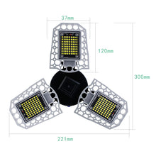 Load image into Gallery viewer, LED Industrial Mining Light Waterproof Light Sensor Folding Tri-Leaf Garage Lamp, 60W, 80W, 100W