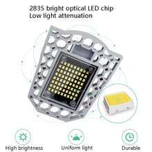 Load image into Gallery viewer, LED Industrial Mining Light Waterproof Light Sensor Folding Tri-Leaf Garage Lamp, 60W, 80W, 100W