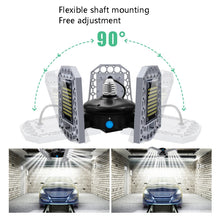 Load image into Gallery viewer, LED Industrial Mining Light Waterproof Light Sensor Folding Tri-Leaf Garage Lamp, 60W, 80W, 100W