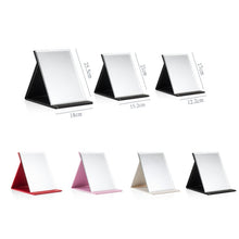 Load image into Gallery viewer, Folding Portable High-definition Makeup Mirror PU Leather Desktop Vanity Mirror,Size: Medium (Pink), Extra Large (Black), Extra Large (White), Extra Large (Red), Extra Large (Pink), Large (Black), Large (White), Large (Red), Large (Pink), Medium (Black...