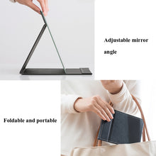 Load image into Gallery viewer, Folding Portable High-definition Makeup Mirror PU Leather Desktop Vanity Mirror,Size: Medium (Pink), Extra Large (Black), Extra Large (White), Extra Large (Red), Extra Large (Pink), Large (Black), Large (White), Large (Red), Large (Pink), Medium (Black...