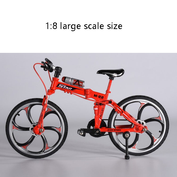 1:8 Scale Simulation Alloy Bicycle Model Mini Bicycle Toy Decoration