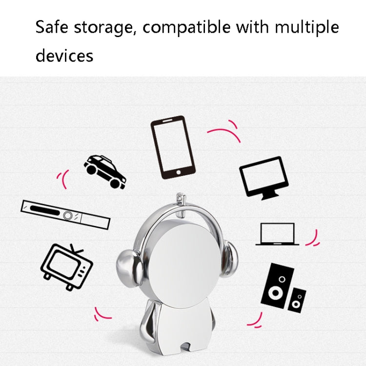 Y01 Metal Musician Car Cartoon Style U Disk, 4GB, 8GB, 16GB, 32GB, 64GB, 128GB