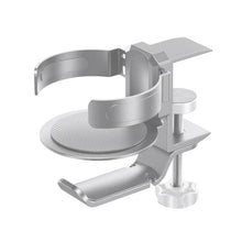 Load image into Gallery viewer, Rotating Cup Holder Headphone Holder Internet Cafe Monitor Headphone Hanger, Black, Moonlight Silver