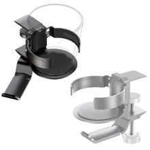 Load image into Gallery viewer, Rotating Cup Holder Headphone Holder Internet Cafe Monitor Headphone Hanger, Black, Moonlight Silver