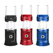 Load image into Gallery viewer, 5803 Solar Camping Lamp Outdoor LED Emergency Portable Light Support USB Output, Solar + USB
