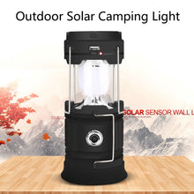 Load image into Gallery viewer, 5803 Solar Camping Lamp Outdoor LED Emergency Portable Light Support USB Output, Solar + USB