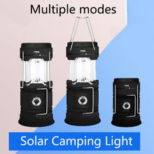 Load image into Gallery viewer, 5803 Solar Camping Lamp Outdoor LED Emergency Portable Light Support USB Output, Solar + USB