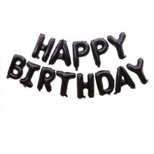 Load image into Gallery viewer, 2 PCS 16 Inch Happy Birthday Letter Aluminum Film Balloon Birthday Party Decoration Specification：