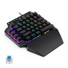 Load image into Gallery viewer, K700 44 Keys RGB Luminous Switchable Axis Gaming One-Handed Keyboard, Cable Length: 1m, Blue Shaft, Tea Shaft, Black Shaft, Red Shaft