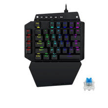 Load image into Gallery viewer, K700 44 Keys RGB Luminous Switchable Axis Gaming One-Handed Keyboard, Cable Length: 1m, Blue Shaft, Tea Shaft, Black Shaft, Red Shaft