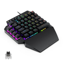 Load image into Gallery viewer, K700 44 Keys RGB Luminous Switchable Axis Gaming One-Handed Keyboard, Cable Length: 1m, Blue Shaft, Tea Shaft, Black Shaft, Red Shaft