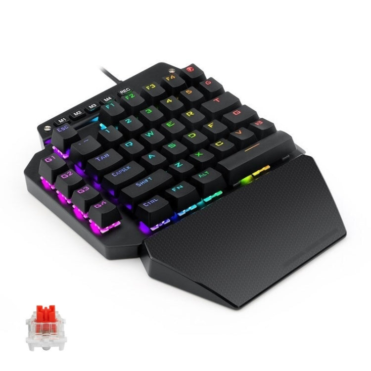 K700 44 Keys RGB Luminous Switchable Axis Gaming One-Handed Keyboard, Cable Length: 1m, Blue Shaft, Tea Shaft, Black Shaft, Red Shaft