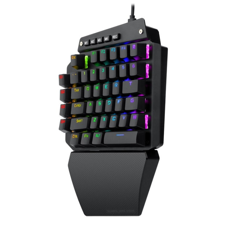 K700 44 Keys RGB Luminous Switchable Axis Gaming One-Handed Keyboard, Cable Length: 1m, Blue Shaft, Tea Shaft, Black Shaft, Red Shaft