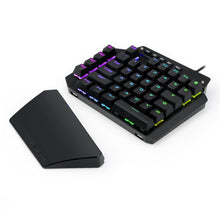 Load image into Gallery viewer, K700 44 Keys RGB Luminous Switchable Axis Gaming One-Handed Keyboard, Cable Length: 1m, Blue Shaft, Tea Shaft, Black Shaft, Red Shaft