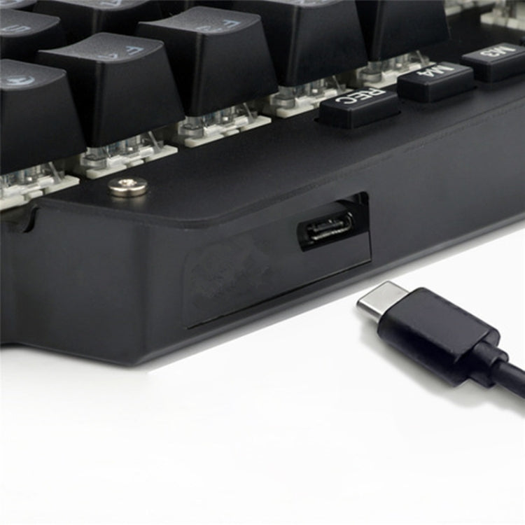 K700 44 Keys RGB Luminous Switchable Axis Gaming One-Handed Keyboard, Cable Length: 1m, Blue Shaft, Tea Shaft, Black Shaft, Red Shaft
