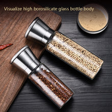 Load image into Gallery viewer, 304 Stainless Steel Sea Salt Pepper Grinder Home Pepper Coffee  Manual Grinding Bottle, 2 PCS 200ml, 270ml, 450ml