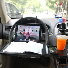 Load image into Gallery viewer, Car With Drawer Steering Wheel Card Table Computer Rack Chair Back Bracket Storage Table Dinner Plate, SD-1508 Black, SD-1508C, SD-1508B