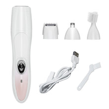 Load image into Gallery viewer, Electric 4 In 1 Epilator Ladies Household Multi-Function Water Washing Shaver, Pink, Purple Flower