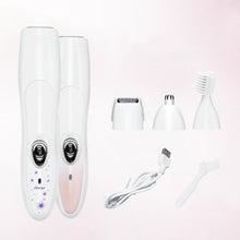 Load image into Gallery viewer, Electric 4 In 1 Epilator Ladies Household Multi-Function Water Washing Shaver, Pink, Purple Flower