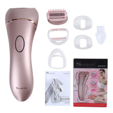 Load image into Gallery viewer, Suker SK-517  Electric Water Eluting Hair Removal Device Women Household Hair Plucker Multifunctional Two-In-One Shaver Epilator