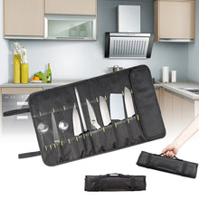 Load image into Gallery viewer, Chef Knife Storage Bag Portable Reel Knife Bag, Black, Blue