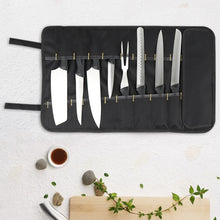 Load image into Gallery viewer, Chef Knife Storage Bag Portable Reel Knife Bag, Black, Blue