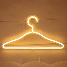 Load image into Gallery viewer, HS-20002 LED Coat Hanger Neon Light Room Decoration Lantern Holiday Light, White Light, Warm Light, Pink Light