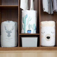 Load image into Gallery viewer, Large-capacity Household Waterproof Moisture-proof Quilt Storage Bag Packing Bag, Striped Deer, Cute Beer, Cactus, Garlands