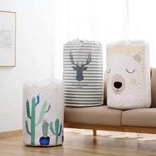 Load image into Gallery viewer, Large-capacity Household Waterproof Moisture-proof Quilt Storage Bag Packing Bag, Striped Deer, Cute Beer, Cactus, Garlands
