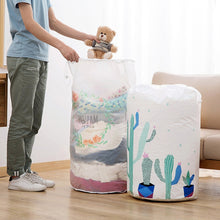 Load image into Gallery viewer, Large-capacity Household Waterproof Moisture-proof Quilt Storage Bag Packing Bag, Striped Deer, Cute Beer, Cactus, Garlands
