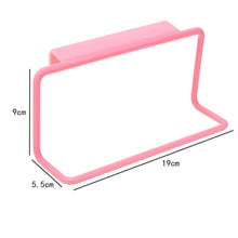 Load image into Gallery viewer, Kitchen Towel Rack Hanging Holder Cupboard Cabinet Door Back Hanger Towel Sponge Holder Storage Rack for Bathroom, White, Blue, Green, Pink