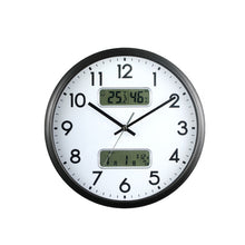 Load image into Gallery viewer, 13 Inch Dual-screen LED Display Wall Clock Living Room Temperature And Humidity Calendar Multi-function Clock, Dual-screen LED Display Wall Clock